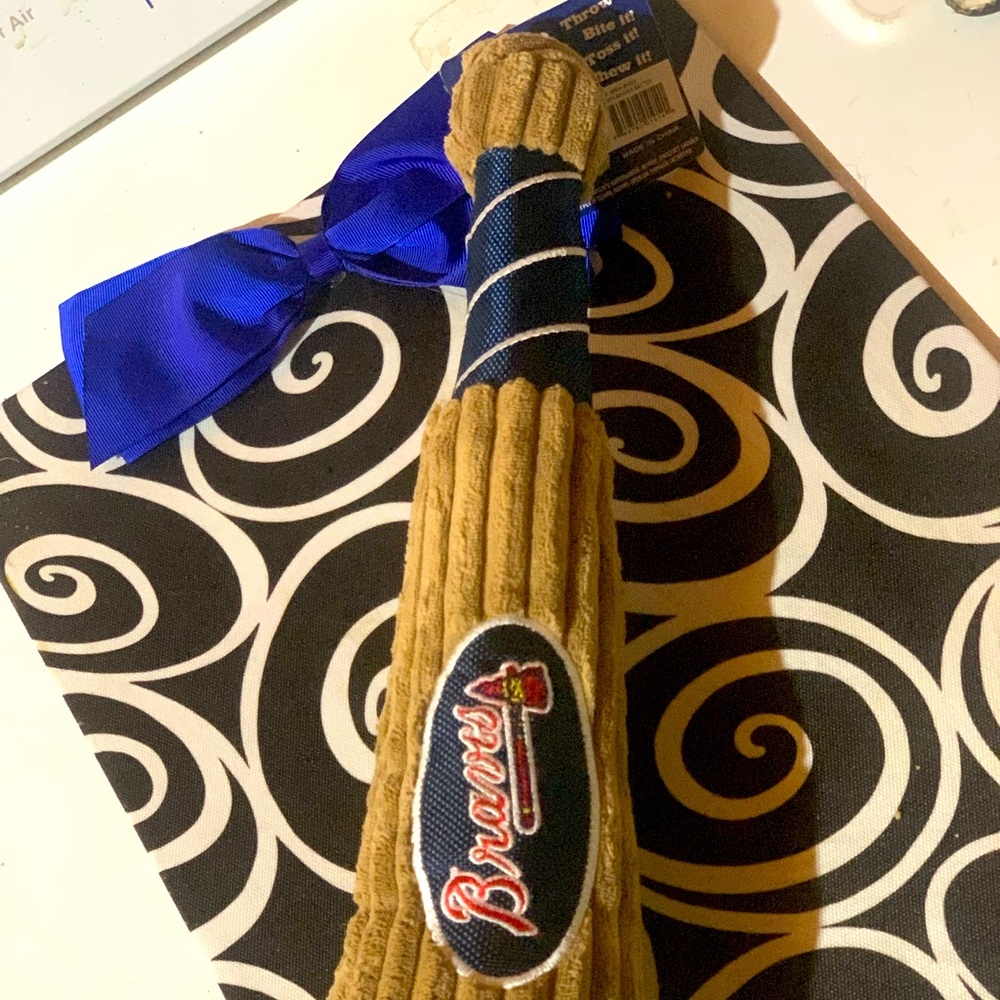 Braves dog toy